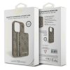 Zestaw Guess GUBPM5P15L4GEMGW iPhone15 Pro 6.1 hardcase + Powerbank 5000mAh MagSafe brązowy/brown 4G Metal Logo